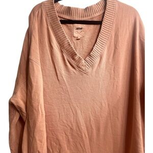 Aerie Women's V-Neck Sweatshirt Oversized, Comfortable, Casual, Size M